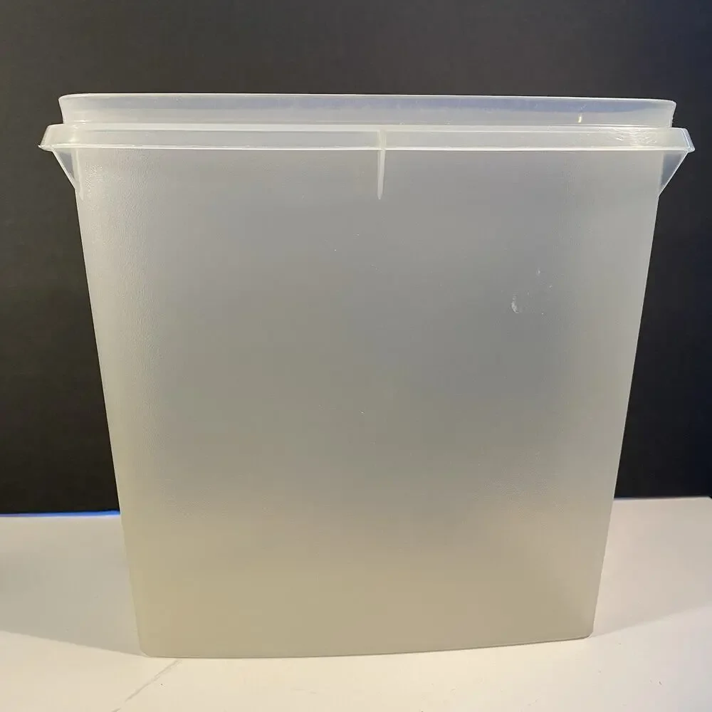 Vintage Tupperware Clear 499 Lidded Store N Pour Container.